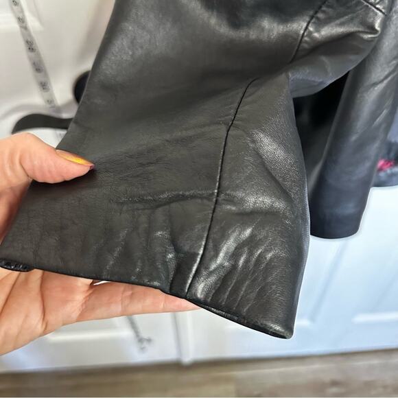 Wilson’s leather jacket red satin lining WL Plus 2x black pockets - Picture 11 of 14